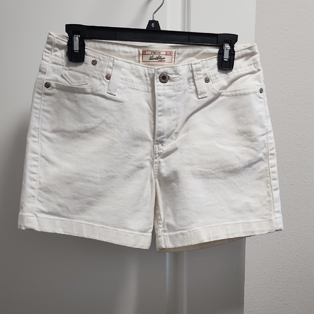 Signature by Levi Strauss White Jean Shorts